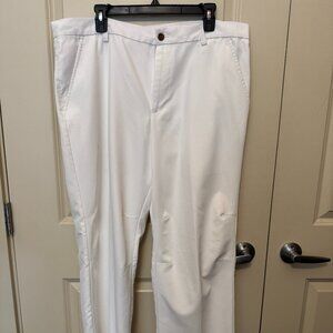 Izod Men’s White Golf Pants 38x32 Classic Fit Performance